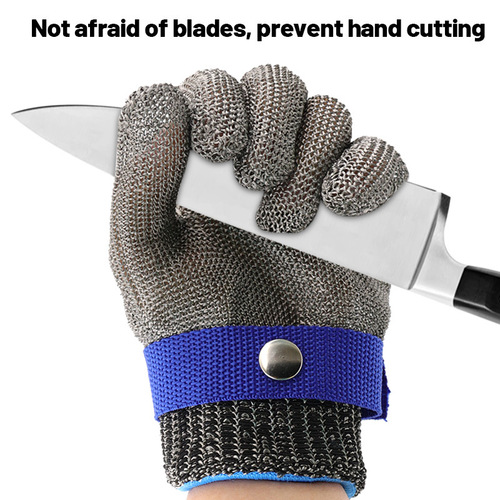 Anti-cutting metal gloves cutting and slaughtering chainsaw operation labor protection hand protection stainless steel wire gloves