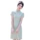 Yellow Cheongsam 2025 Summer New Improved Young Girl's Small Chinese Style dress Slimming Daily Elegant