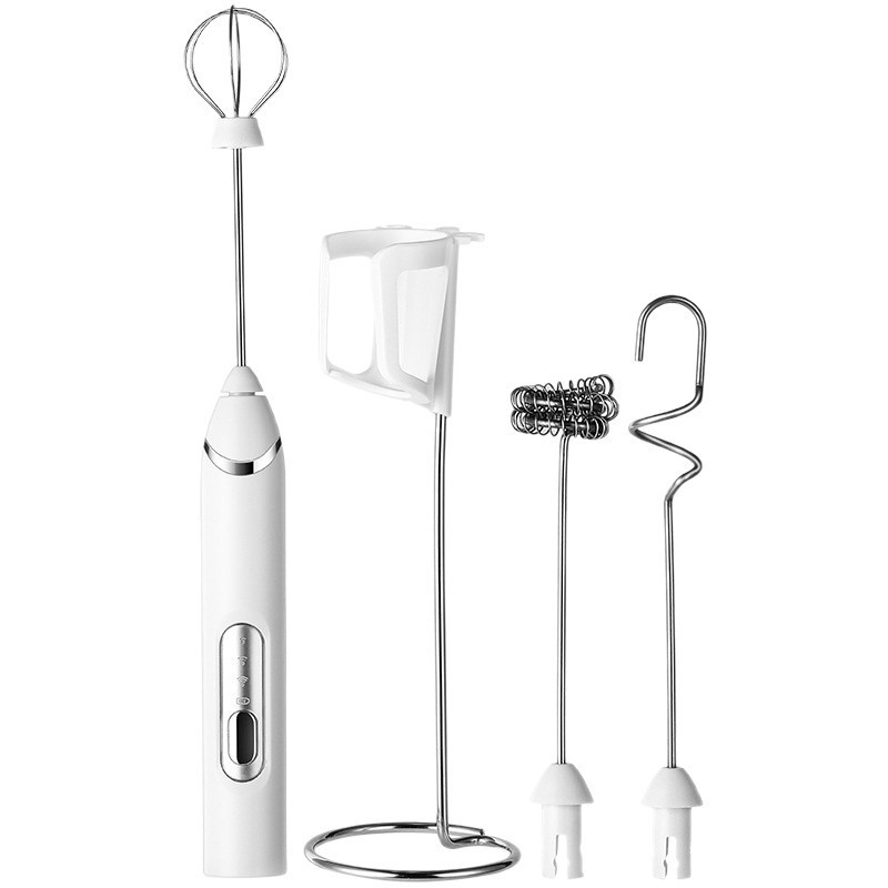 奶泡器电动打蛋器咖啡家用奶泡机奶油打发机器搅拌棒手动手持便携|undefined