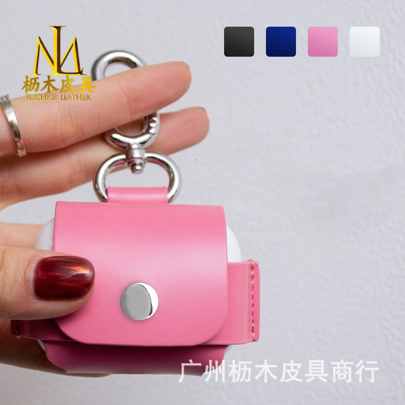Applicable to AirPods2 generation button bag cover earphone protective leather case AirPods3 generation hook buckle leather protective case