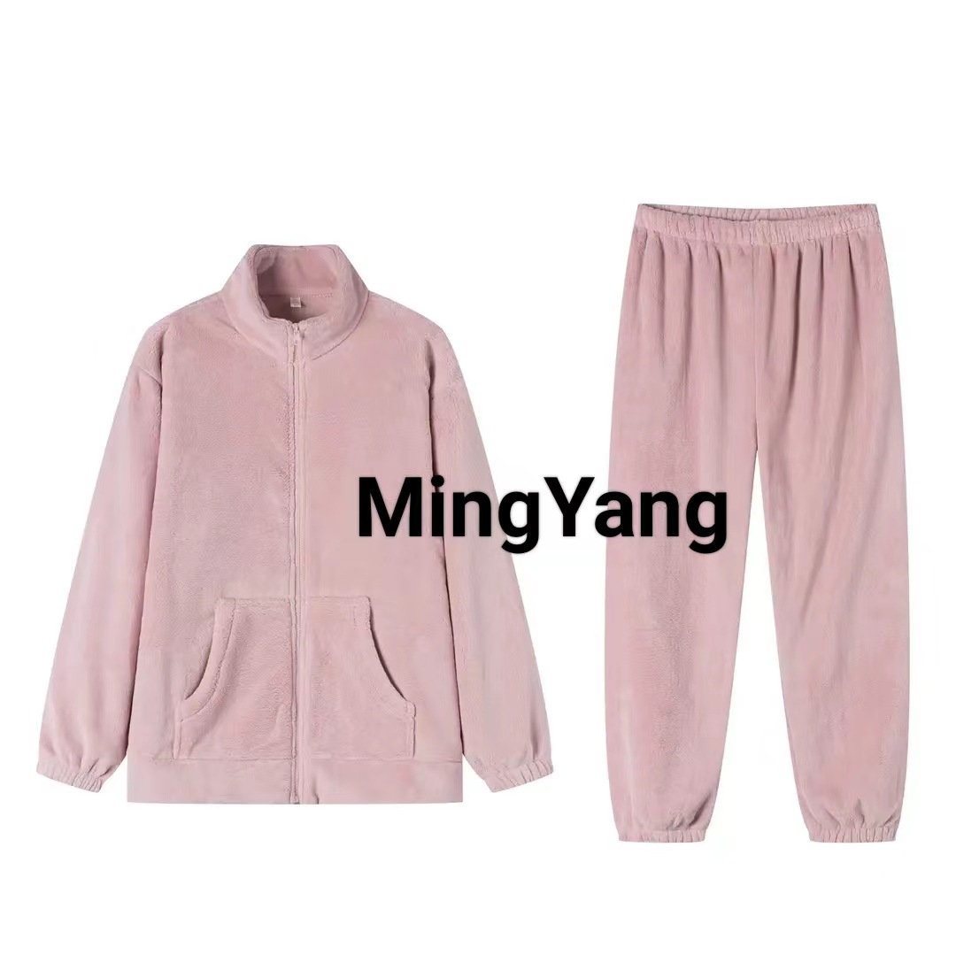 2025 nuevos pijamas para mujer otoño e invierno coral vellón más vellón engrosamiento cálido ropa de hogar ropa exterior traje casual coreano