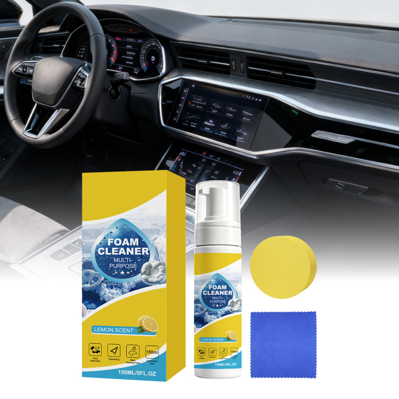 New Multi-Purpose Foam Cleaning Kit for Car Interior Cleaning, Maintenance, and Refurbishment of Leather Seats, Daily Care