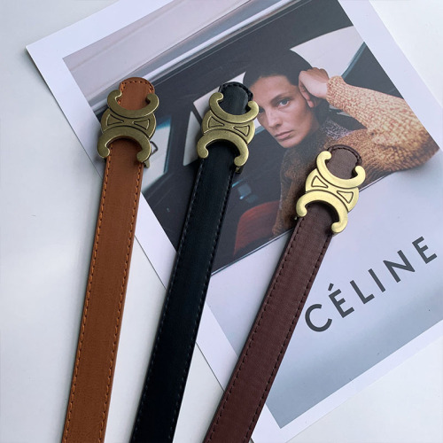 Versatile thin belt for women with ins style decoration, skirt, suit, waist pin buckle, small belt, Korean style jeans belt