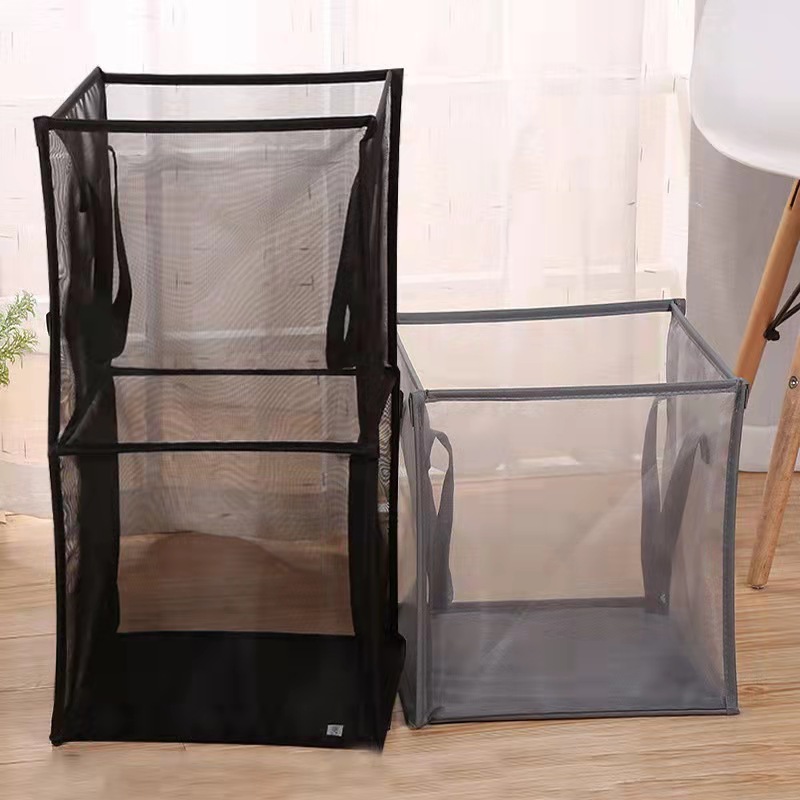 Mesh Laundry Basket Magic Foldable Toy Clothes Storage Basket for Dirty Clothes Laundry Basket Dirty Clothes Hamper Clothing