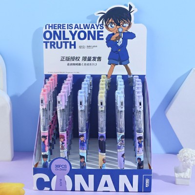 Genuine Cartoon Detective Conan Ballpoint Pen Student stationery Roller ball pen capacity Sign Water pen