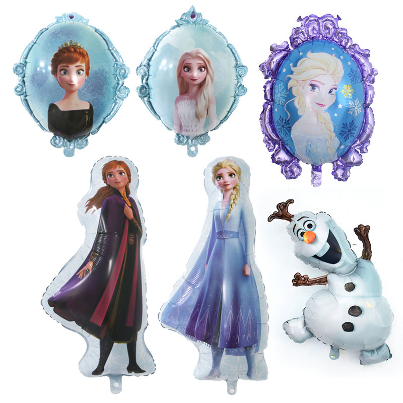 New Frozen Snow Baby Magic Mirror Elsa Princess Aluminum Film Balloon Girls Birthday Party Decoration Balloon