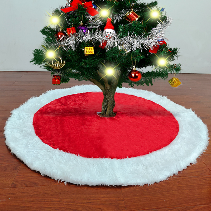 Amazon transfronterizo nueva costura estampado en caliente falda del árbol de Navidad Decoraciones árbol de Navidad árbol Grupo de suministros de decoración