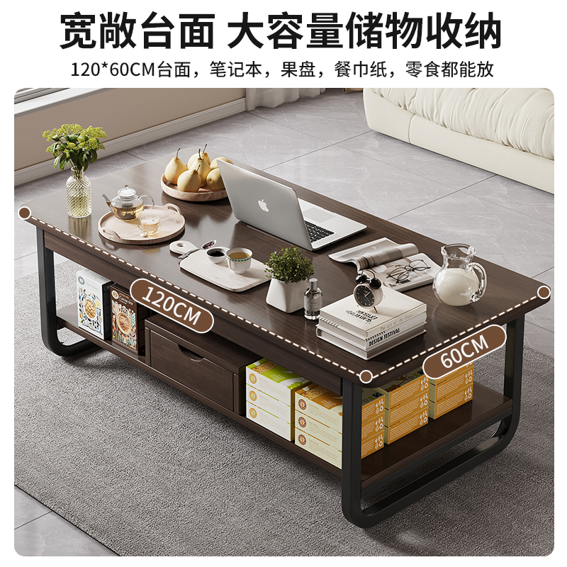 Mesa de té pequeña sala de estar estante doméstico simple mesa moderna simple sofá creativo cuadrado mesa de té pequeña