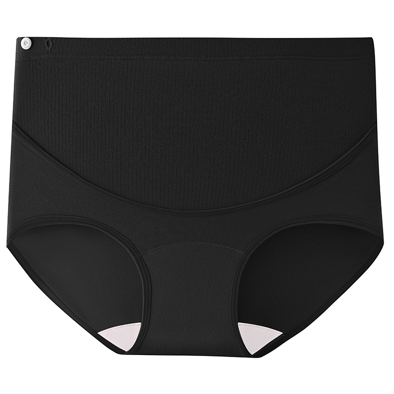 Ropa interior de maternidad, cintura alta de algodón puro, entrepierna de algodón antibacteriano ajustable, embarazo temprano, medio y tardío, ropa interior especial posparto para mujeres embarazadas