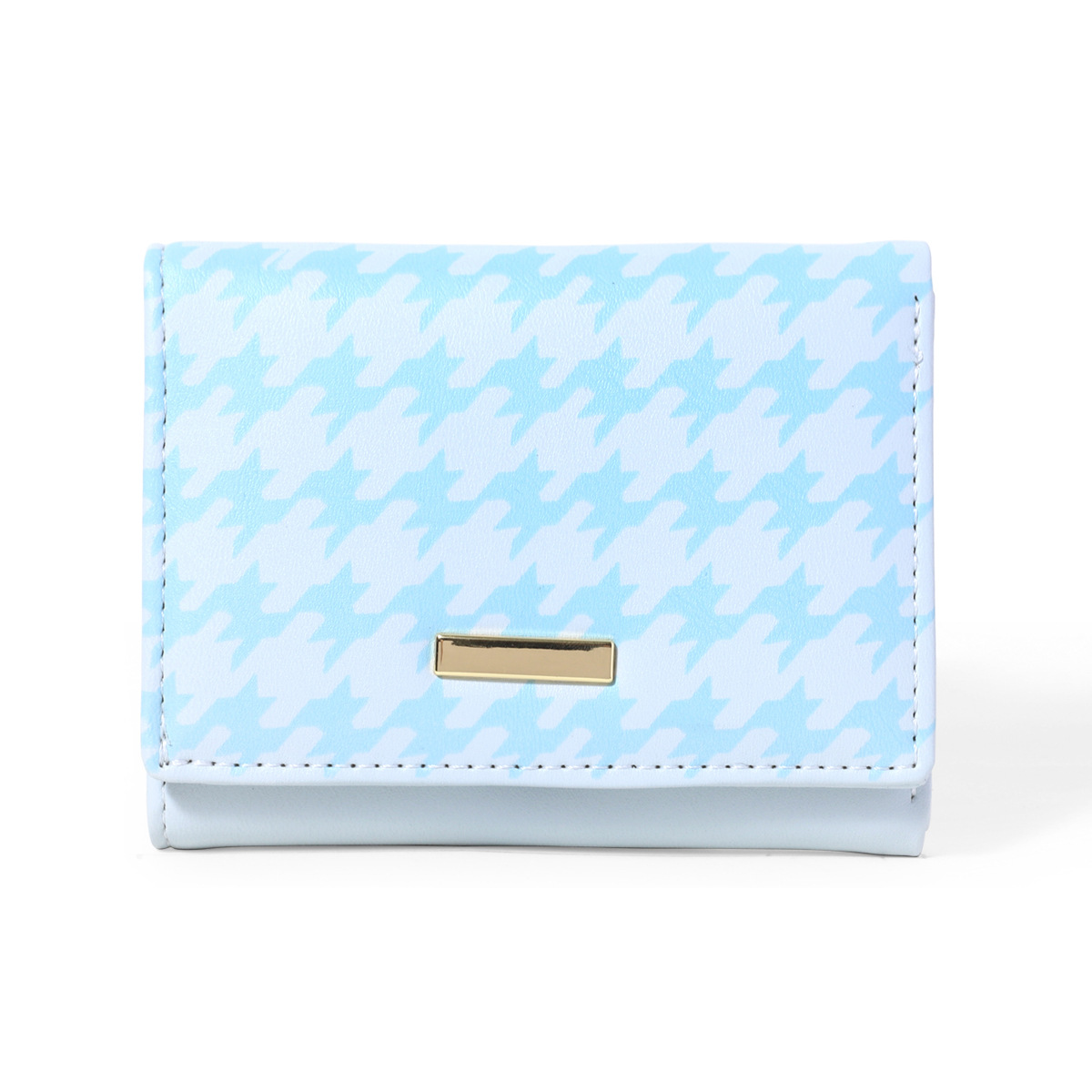 YADAS cartera tres plegables PU lindos patrones mil pájaros corto billetera corta billetera de estudiantes para mujeres