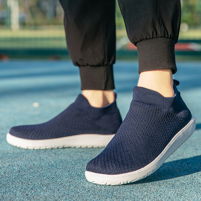 Cross-border Wide-toe Sock Barefoot Large Size M's Walking Shoes, Foreign Trade Lightweight Slip-on Casual Shoes For_vogvips.com