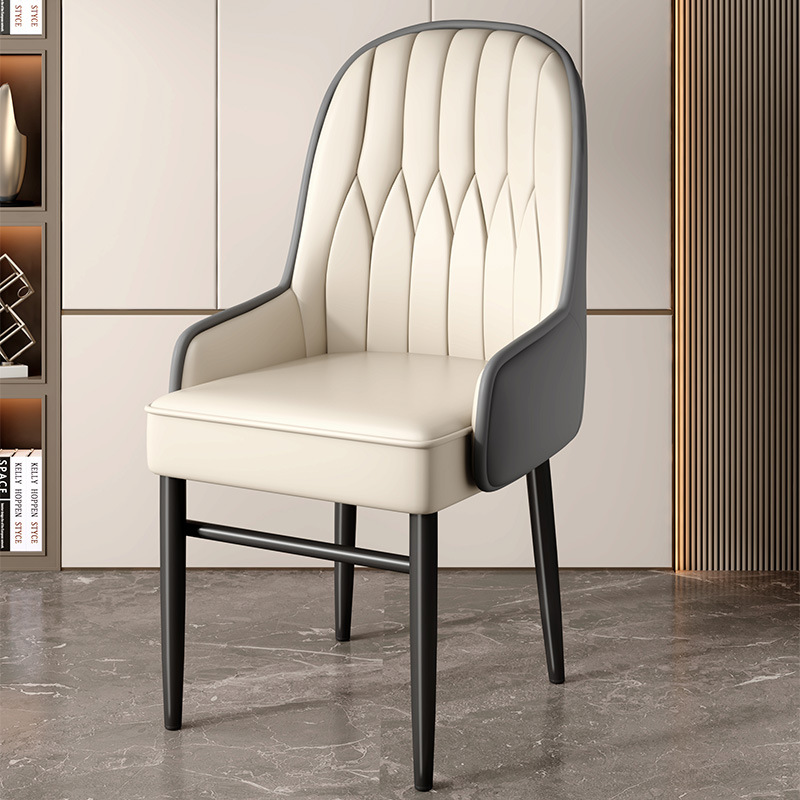 오프화이트 + 그레이 등받이 및 블랙 다리 [안정성을 위해 팔걸이를 넓히고 확대/손상보장]