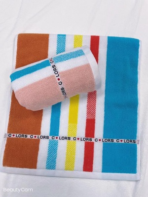 河北廠家批發新款清新彩條115克純棉高檔禮品毛巾開業饋贈禮品
