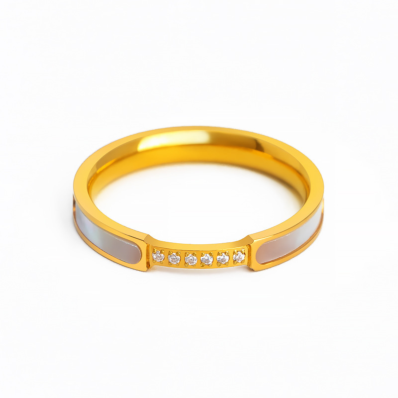 Japanischer Perlmuttring In Roségold Für Damen_voghion.com