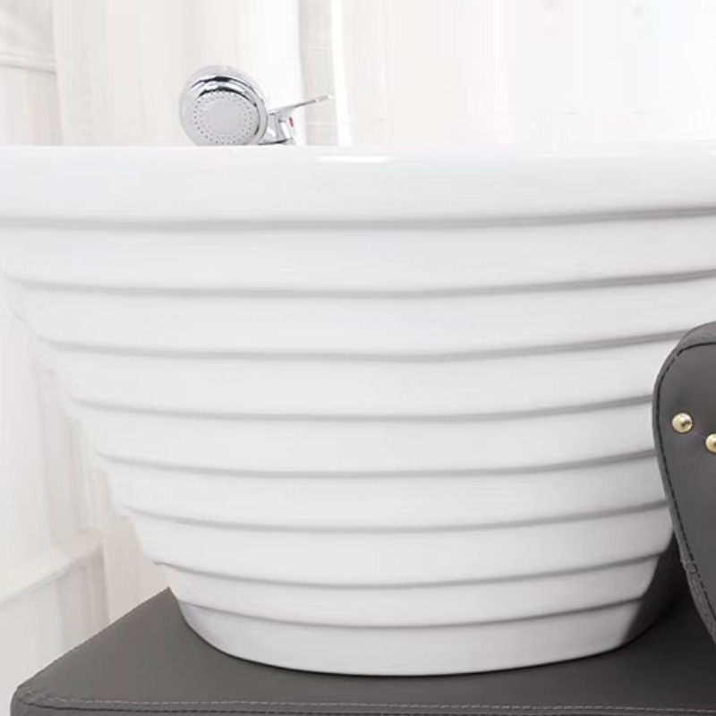 Cama de lavado de cabello de medio reclinado, salón de peluquería, cama de lavado de agua, lavabo cerámico, cama de lavado de cabello de medio reclinado, cama de lavado de cabello de lujo simple y ligera.