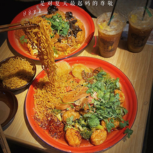 市井盘盘麻辣烫餐具干拌冒菜大盘菜吉祥网红密胺如意盘碗碟杯小篓