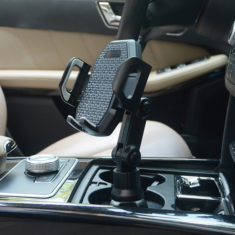 Cross-border Amazon car water cup holder mobile phone holder car folding bending rotating universal car navigation bracket