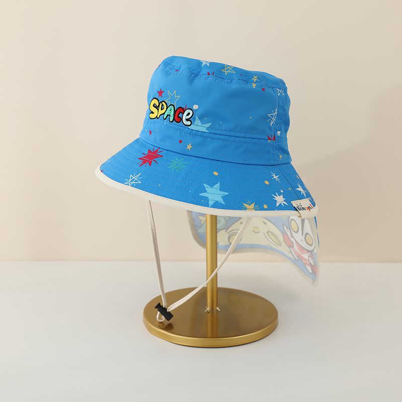 Sombrero Pescador Infantil con Protector de Cuello Poliéster Protección solar para Playa image 9