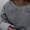 Organic chain from pearl for beloved, necklace, accessory