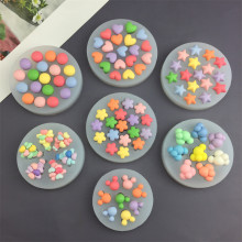 五角星爱心硅胶模具巧克力蛋糕翻糖糖果 手工diy滴胶石膏装饰工具