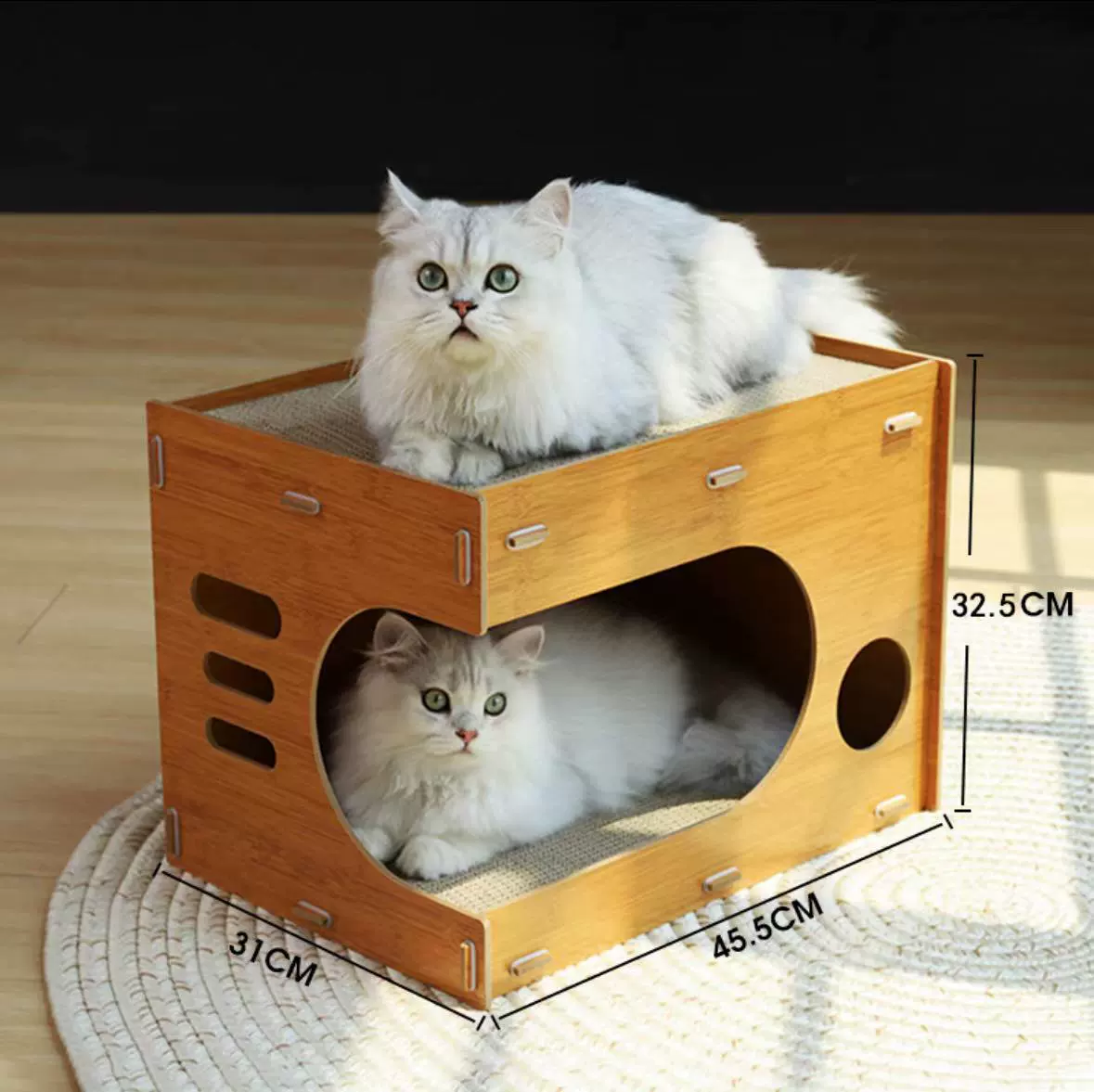 Доска-царапка для кошек с лежанкой, кошачий диван, износостойкий гофрированный картон, износостойкая когтеточка, кресло Гуфэй, большой размер