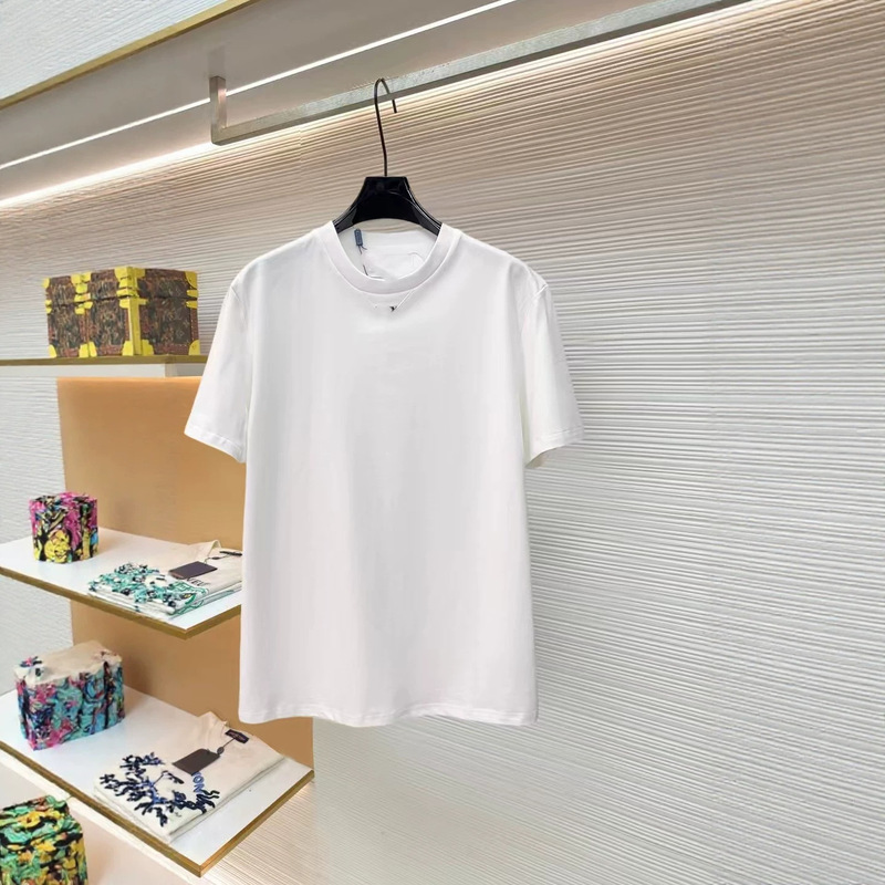 Nanyou Prada Foreign Trade High-Quality Bbr Men's T-Shirt, Loose Trendy Fashion Casual Versatile Short-Sleeve T-Shirt