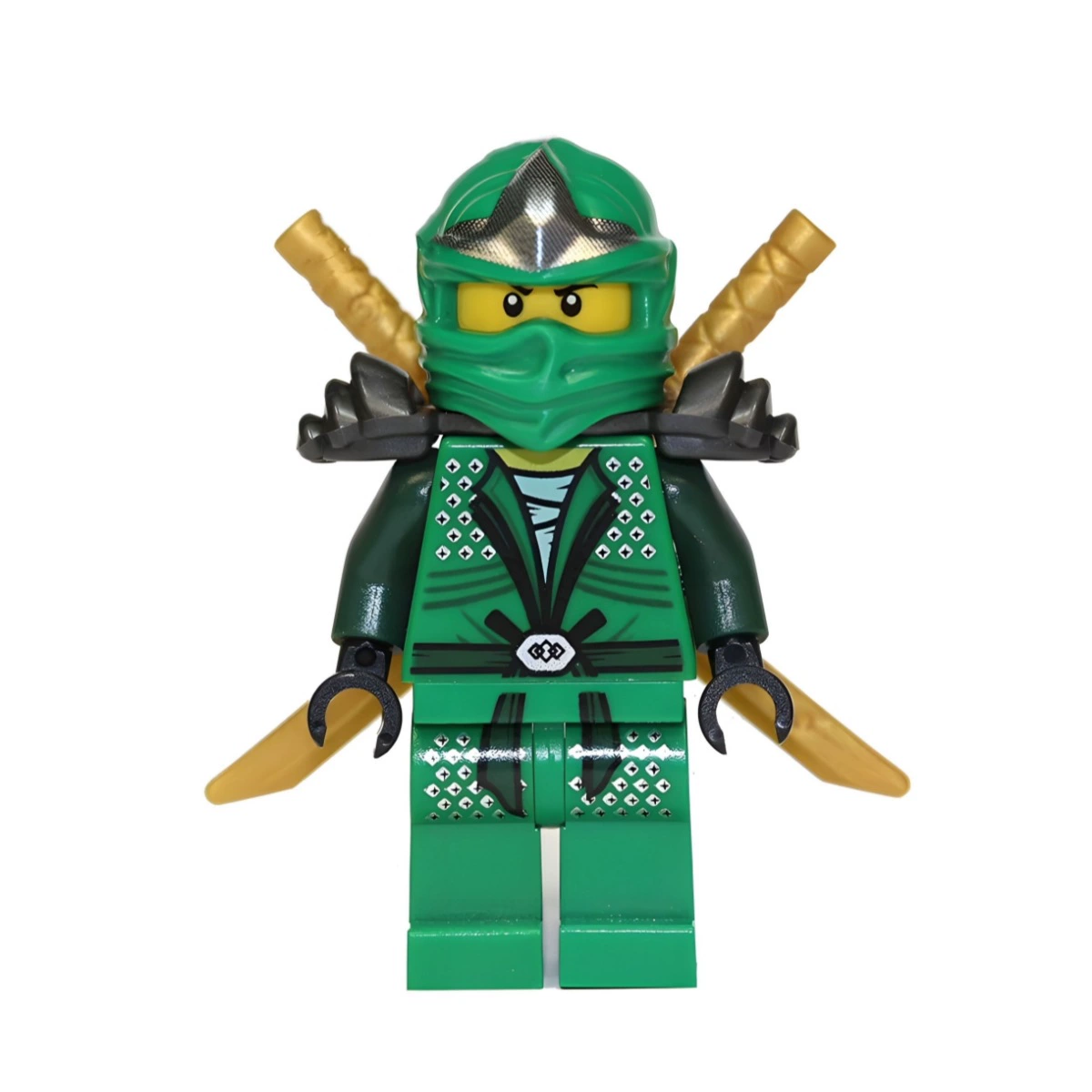 Минифигурка Lego зелёный ниндзя, с оружием и аксессуарами, совместима с конструкторами