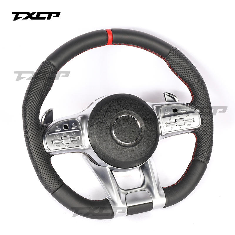 Suitable for Mercedes-Benz A/C/E/G/S/E-class GLC GLAW205W204 modified and upgraded genuine leather car steering wheel