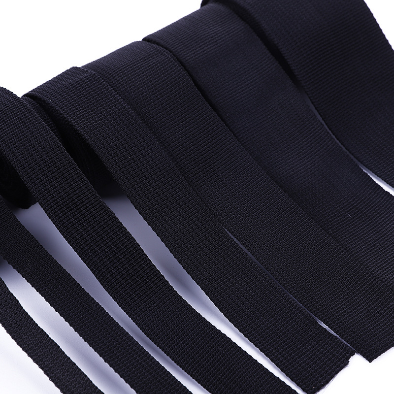 Cinturón de poliéster negro tamaño inelástico cinturón de cinturón DIY mano cinturón de cinturón de cinturón accesorios de ropa accesorios de ropa mayorista