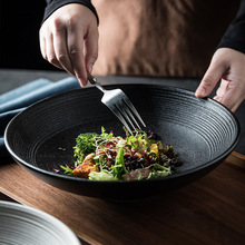 高级感大容量汤碗拉面碗斗笠碗家用陶瓷碗蔬菜水果沙拉碗大碗饭碗
