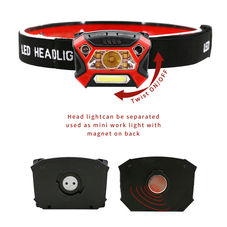 DURAPOWER Headlight Strong Light Super Bright Charging Car Repair Work Light Headwear Induction Auto Repair Repair Light Machine Repair Light