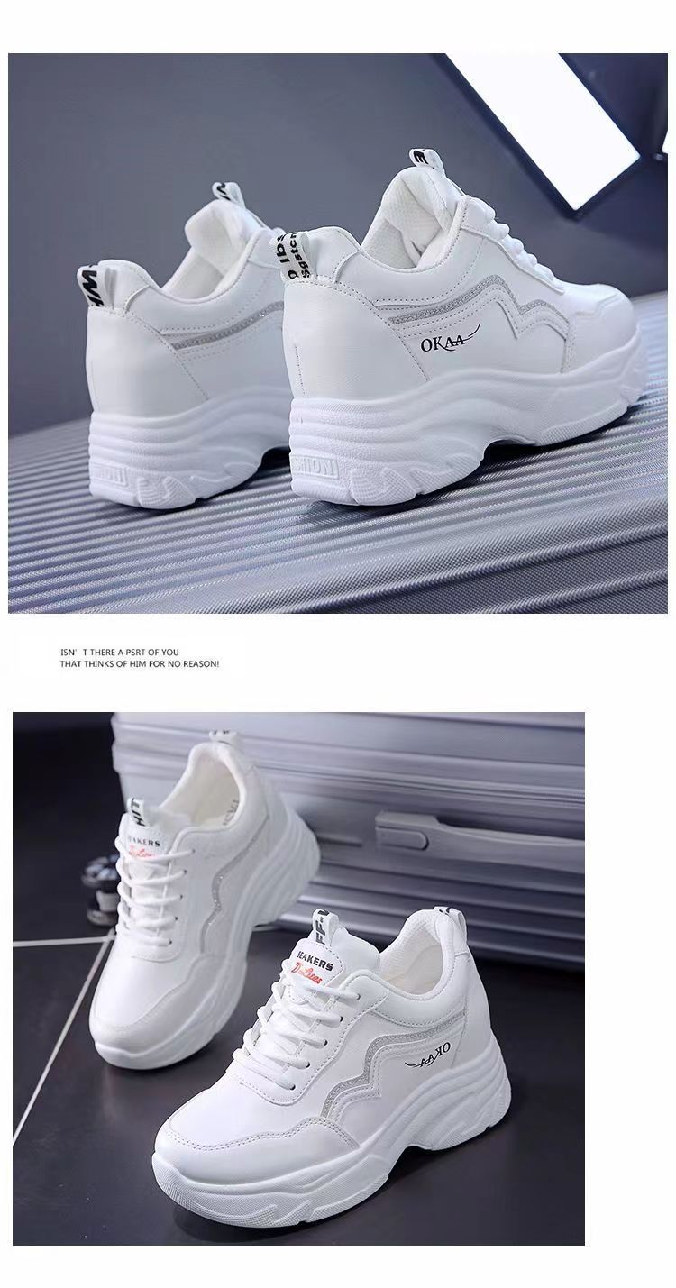 Naisten urheilukengät, nahkakengät, lenkkarit, kumipohjaiset iskunvaimennuskengät, kevyet jalkineiden lenkkarit_voghion.com