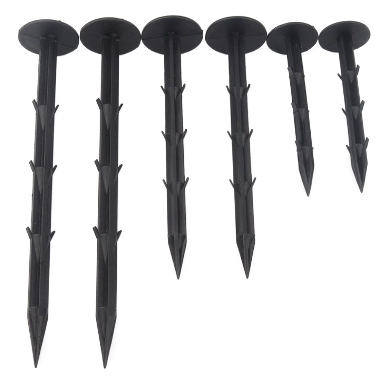 Анти-травяная ткань грунт ткань для прополки ногтей пластиковая пленка для вытягивания веток для ногтей фиксированный газон U-образный Ding колючий садовый грунт ткань для ногтей