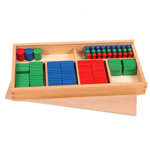 Montessori Math Teaching Aware Decimal addition, subtraction, multiplication and division Stamp Games Kindergarten Early Education Educational Toys Free Shipping