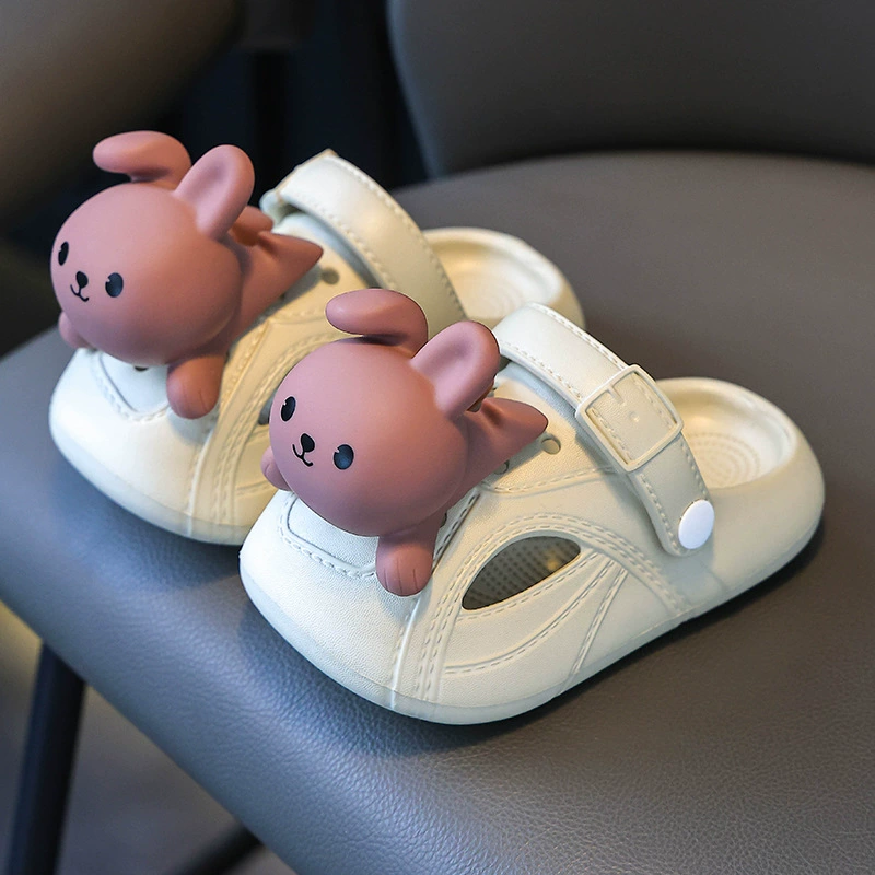 Летние детские тапочки-сабо для девочек и мальчиков, домашние, для ванной, пляжные, нескользящие, для малышей