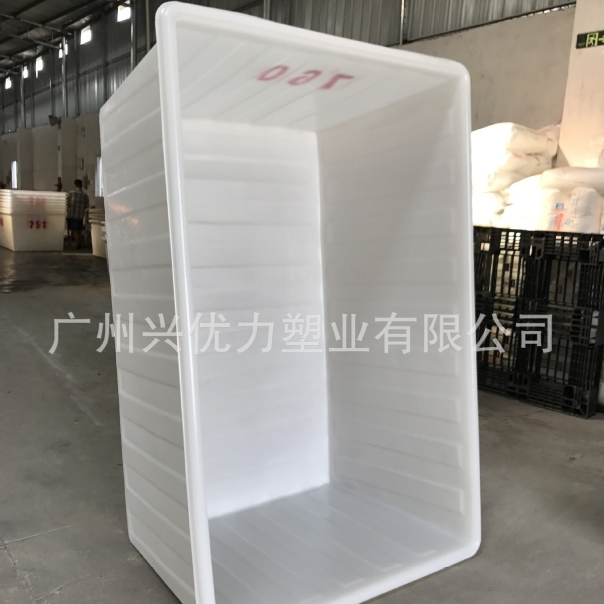 推布车用多规格耐撞牛津PE塑胶桶  /纺织厂用耐高温布匹周转桶