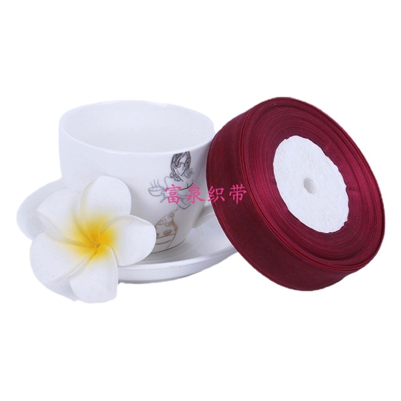 0.3cm5cm transparente cinta de hilo de nieve flor caja de regalo embalaje cinta de arco hecho a mano cinta de tapa directa de fábrica