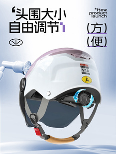 Suitable for 3C Certified Helmets for Women's Electric Vehicles, Summer Sun Protection, Men's Motorcycle Battery Lightweight Hats, New National Standard for All Seasons