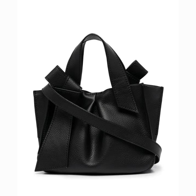 Export Foreign Trade Niche Women's zac posen Crossbody Bag Litchi Pattern Soft Cowhide Handbag Bow Women's Bag