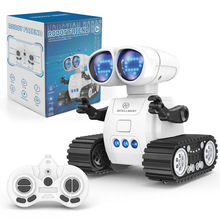 新品迷你遥控编程机器人音乐灯光图案切换对讲机器人手势感应玩具