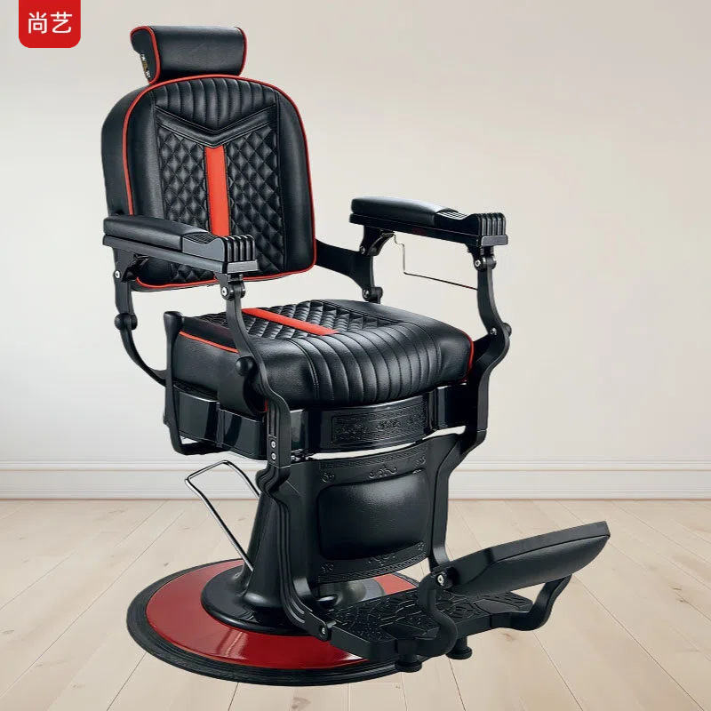 Transfronterizos para silla de barbero retro, silla de barbero para hombres, silla de cabeza de aceite, silla de barbero para afeitar image 19