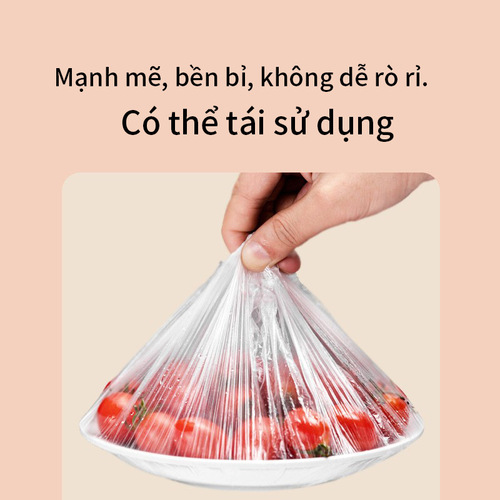 Food grade disposable fresh-keeping bag cover household leftovers refrigerator bowl cover sealed pine bear bag plastic wrap cover