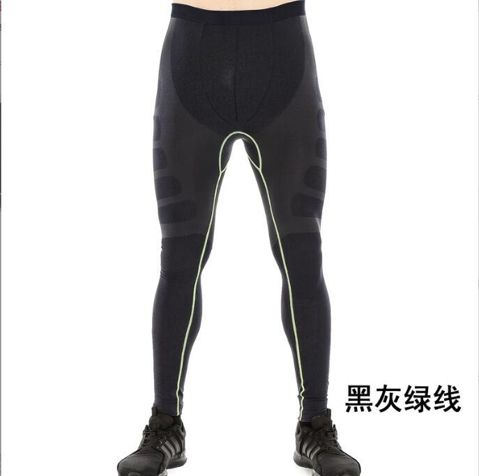 자른 바지 회색 그린 라인