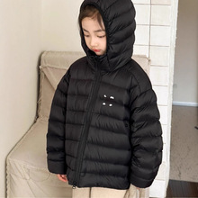 小红鱼女童羽绒服2025新款冬装白鸭绒连帽保暖上衣儿童装加厚外套