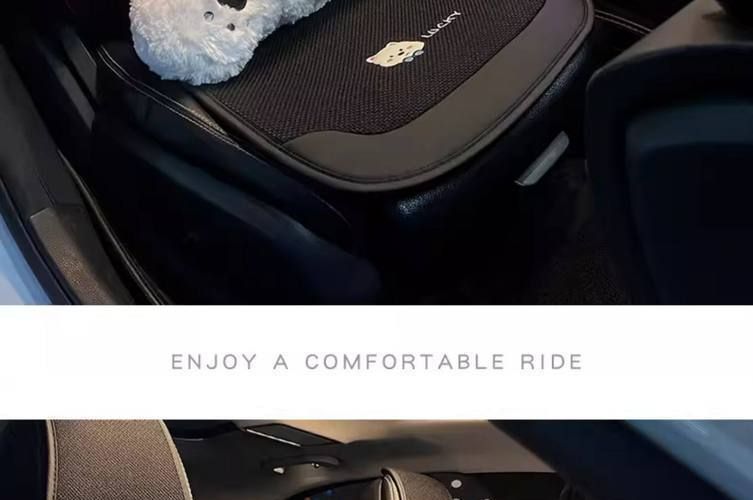 Interior 2026 Asian linen car seat cushion, suitable for all seasons, breathable, high-quality car seat pad, new cartoon cute design