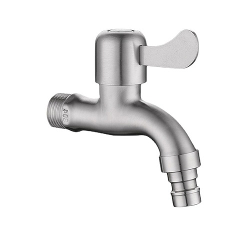 304 steel washing machine faucet household 4-point special extended stainless steel dual-use mop pool inlet and outlet faucet