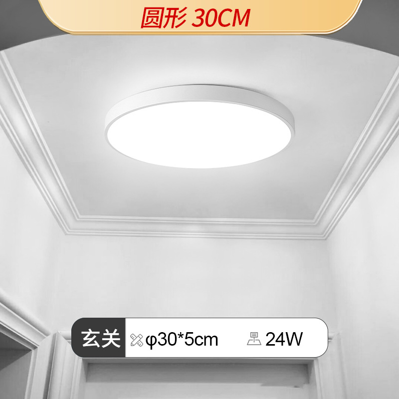 Sala de estar delgada lámpara principal de gran potencia super brillante lámpara de techo moderna y simple LED lámpara de dormitorio