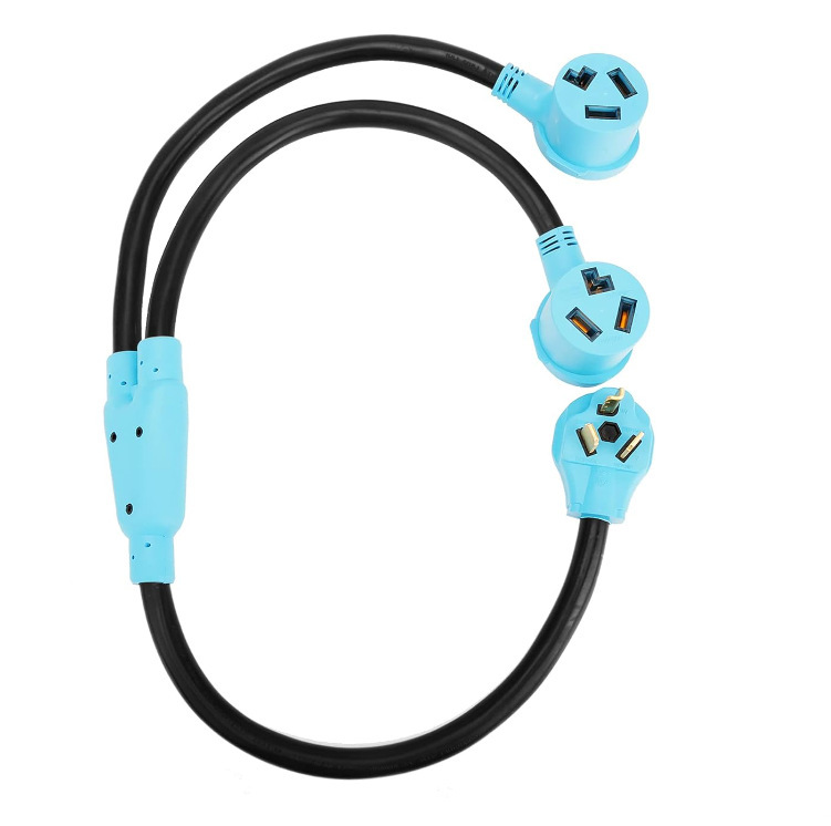 10-30P to 2×10-30R One for Two Dryer Y-Type Adapter Cord Suitable for Dryer Socket