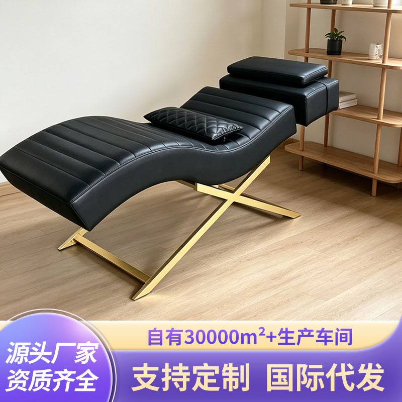 La cama de masaje Spa especial para el Salón de belleza de la cama de belleza, la cama de pestañas bordadas profesionales en forma de s, puede levantar y bajar la cama de pestañas de belleza.