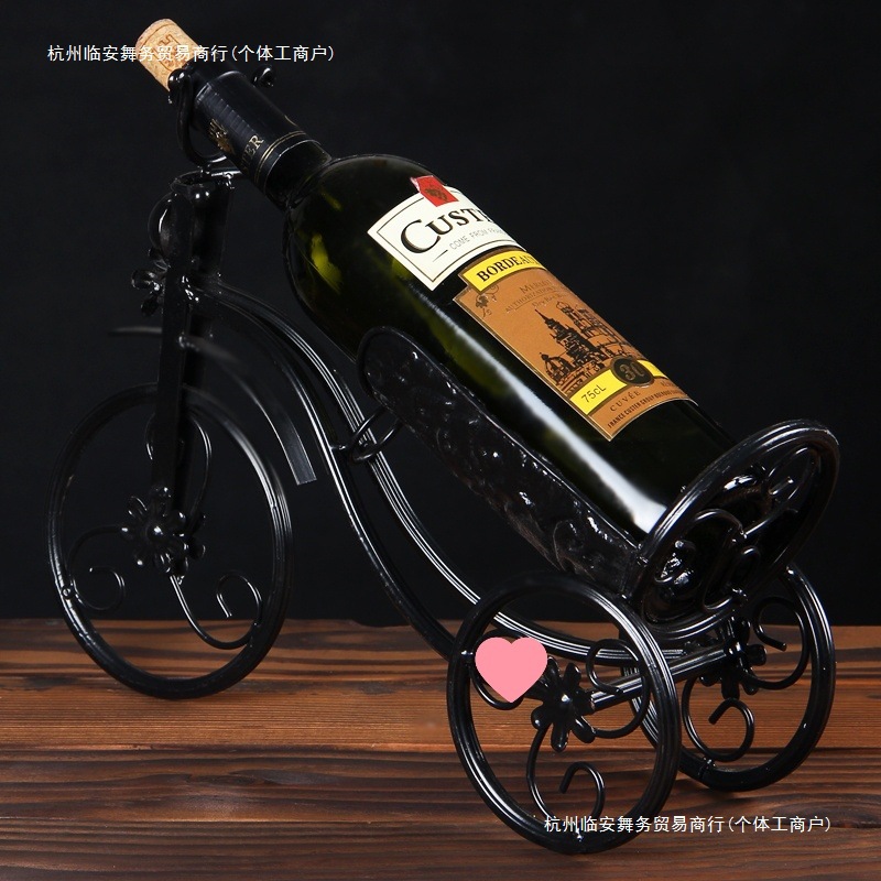 红酒架现代简约客厅摆件家居装饰品葡萄酒架铁艺酒柜摆设欧式酒架